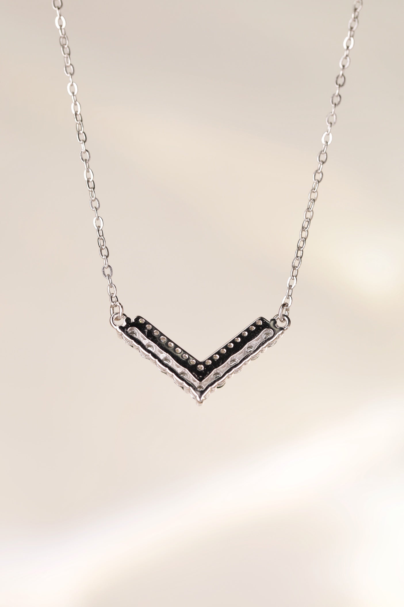 925 Silver "Smile" Jadeite Necklace (Overall dimensions: 530mm x 10.8mm x 3.1mm)