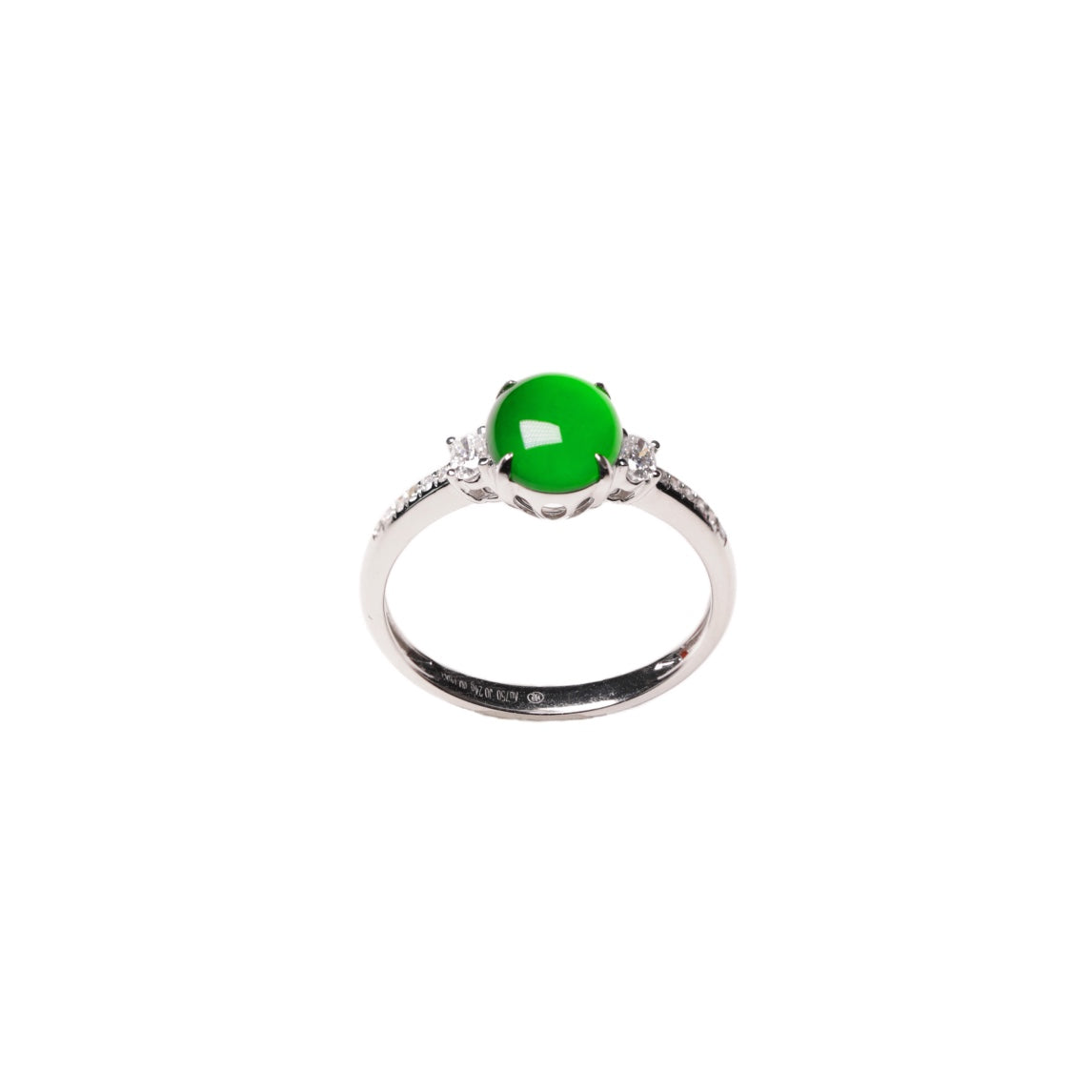 Exquisite Verdance Cabochon Ring (Overall dimensions: 24mm x 8mm x 6mm)